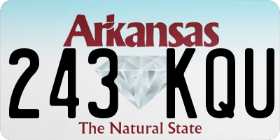 AR license plate 243KQU