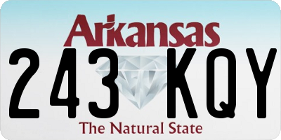 AR license plate 243KQY