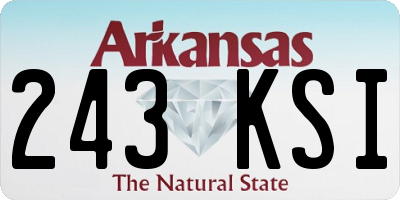 AR license plate 243KSI