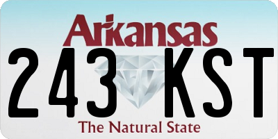 AR license plate 243KST
