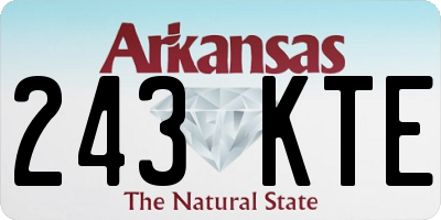AR license plate 243KTE