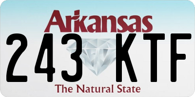 AR license plate 243KTF