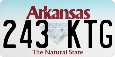 AR license plate 243KTG