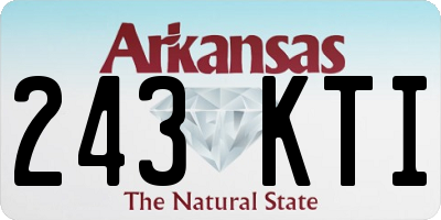 AR license plate 243KTI