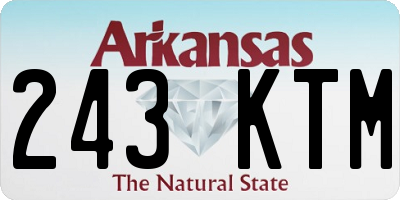 AR license plate 243KTM