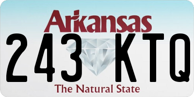 AR license plate 243KTQ
