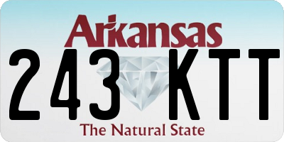 AR license plate 243KTT