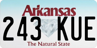 AR license plate 243KUE
