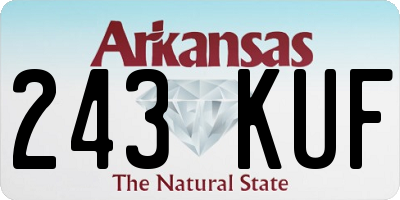 AR license plate 243KUF
