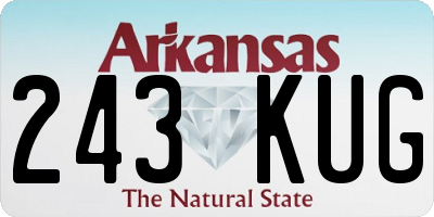 AR license plate 243KUG