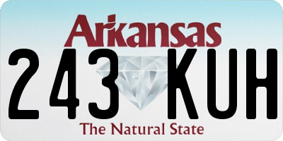 AR license plate 243KUH