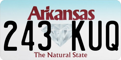 AR license plate 243KUQ