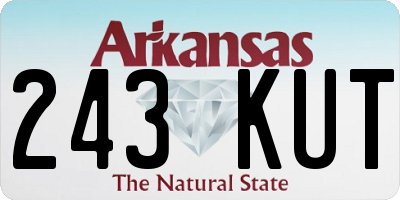 AR license plate 243KUT