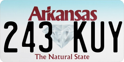 AR license plate 243KUY
