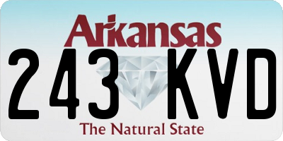 AR license plate 243KVD