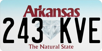 AR license plate 243KVE