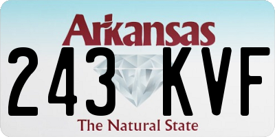 AR license plate 243KVF