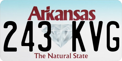 AR license plate 243KVG