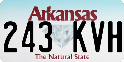 AR license plate 243KVH