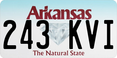 AR license plate 243KVI