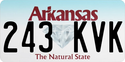 AR license plate 243KVK