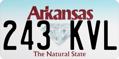 AR license plate 243KVL