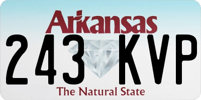AR license plate 243KVP