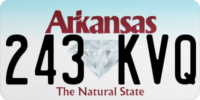 AR license plate 243KVQ