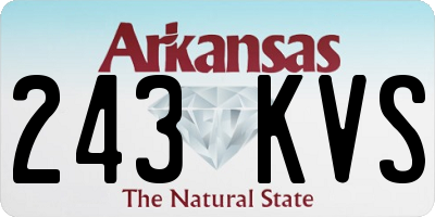 AR license plate 243KVS