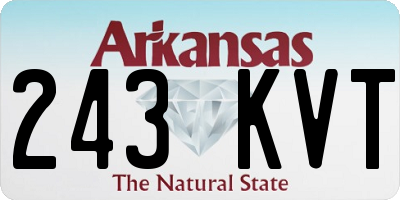 AR license plate 243KVT