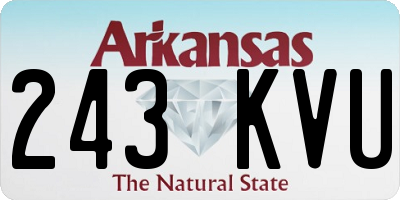 AR license plate 243KVU