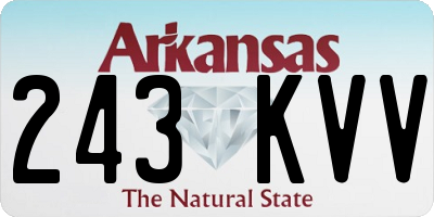 AR license plate 243KVV
