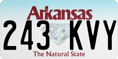 AR license plate 243KVY