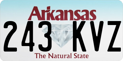 AR license plate 243KVZ