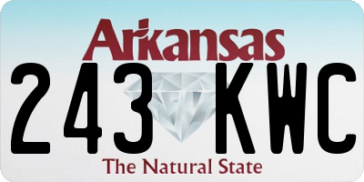 AR license plate 243KWC