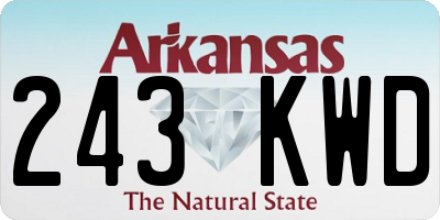 AR license plate 243KWD