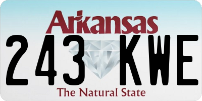 AR license plate 243KWE