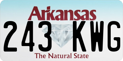 AR license plate 243KWG