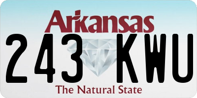 AR license plate 243KWU