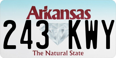 AR license plate 243KWY