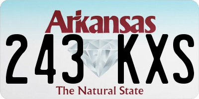 AR license plate 243KXS