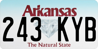 AR license plate 243KYB