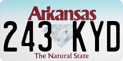 AR license plate 243KYD