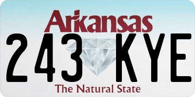 AR license plate 243KYE