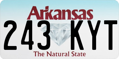 AR license plate 243KYT