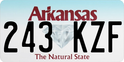 AR license plate 243KZF