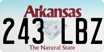 AR license plate 243LBZ