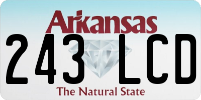 AR license plate 243LCD