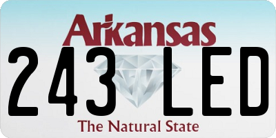 AR license plate 243LED