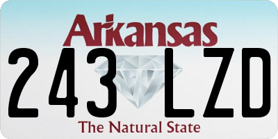 AR license plate 243LZD